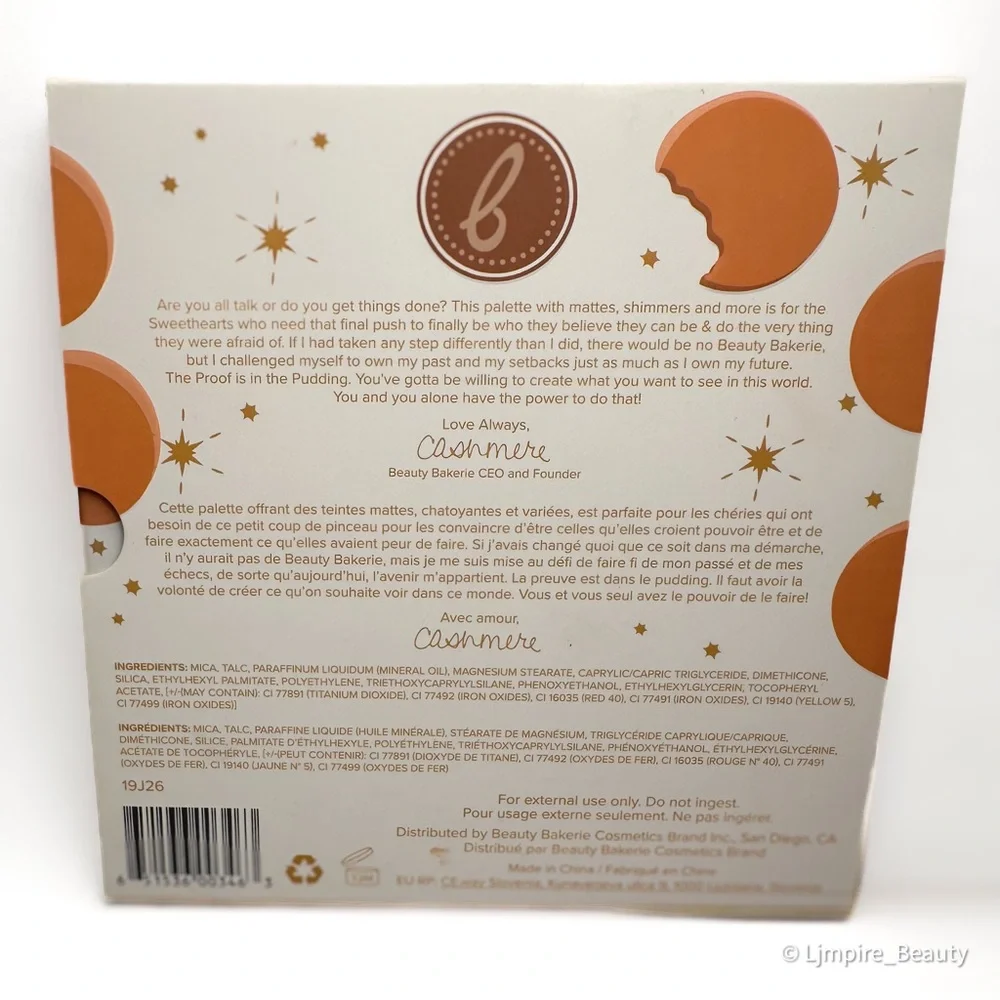 🆕 BEAUTY BAKERIE Proof Is In The Puddin Eyeshadow Palette NIB